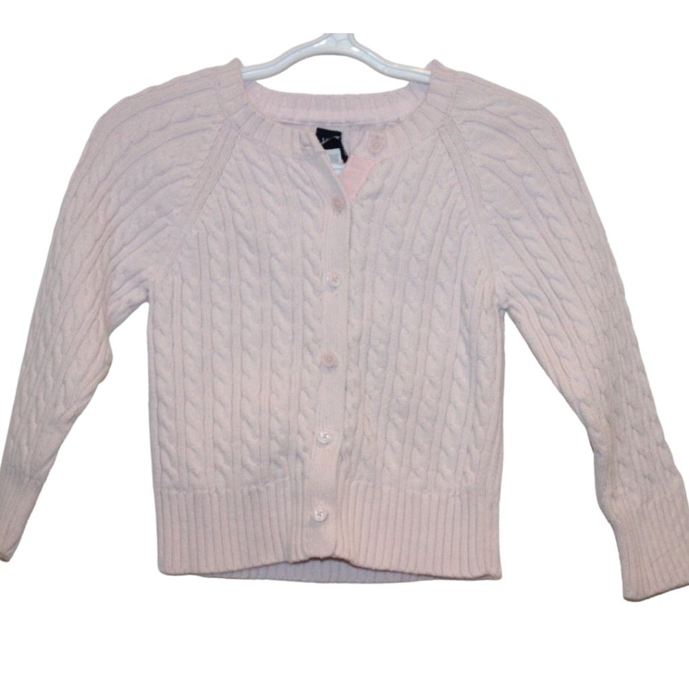 3/$20 🏷 Gap Pink Cable Knit Cardigan Size 3